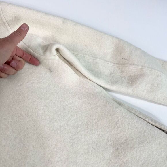 Theory Jacket Womens Medium EasyTown Coat Doubleface Wool Easter Lily Cashmere - Picture 10 of 11